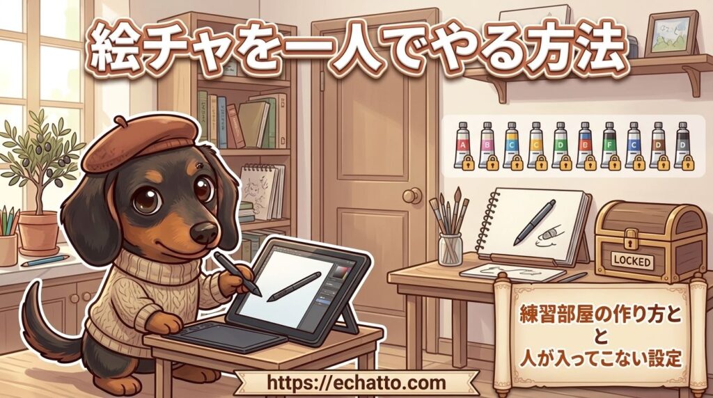 絵チャ一人