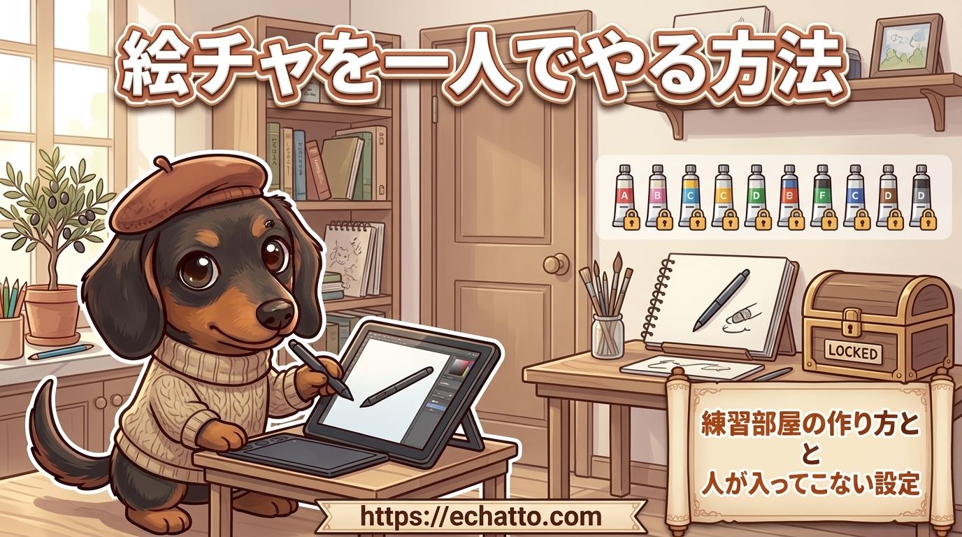 絵チャ一人